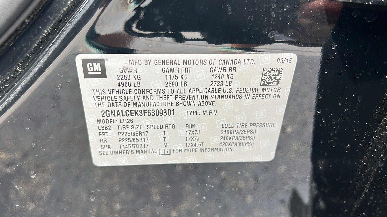 2015 Chevrolet Equinox LT