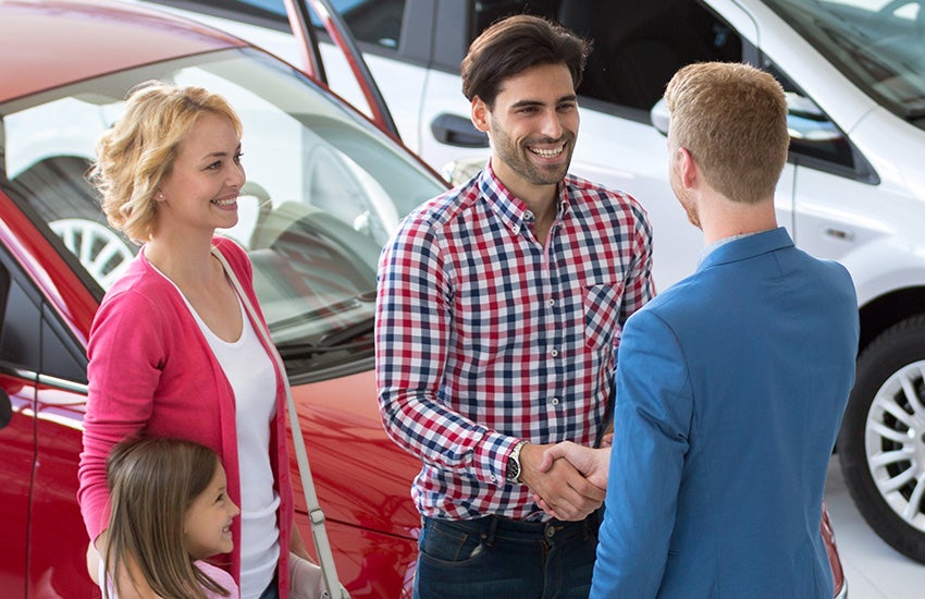client with sales person
